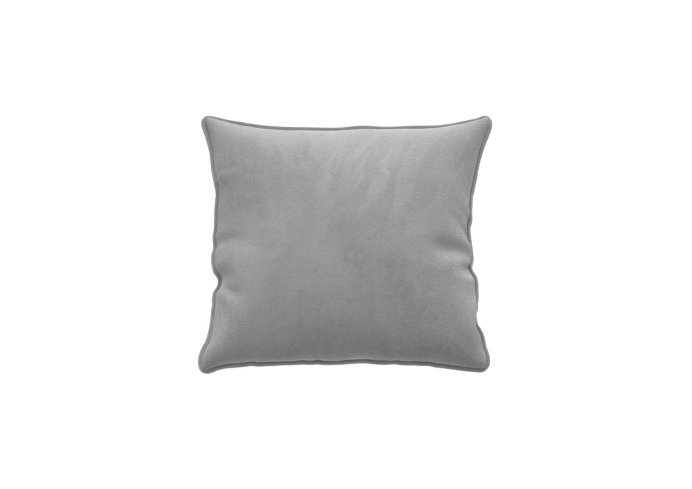 Szara poszewka z przeszyciami